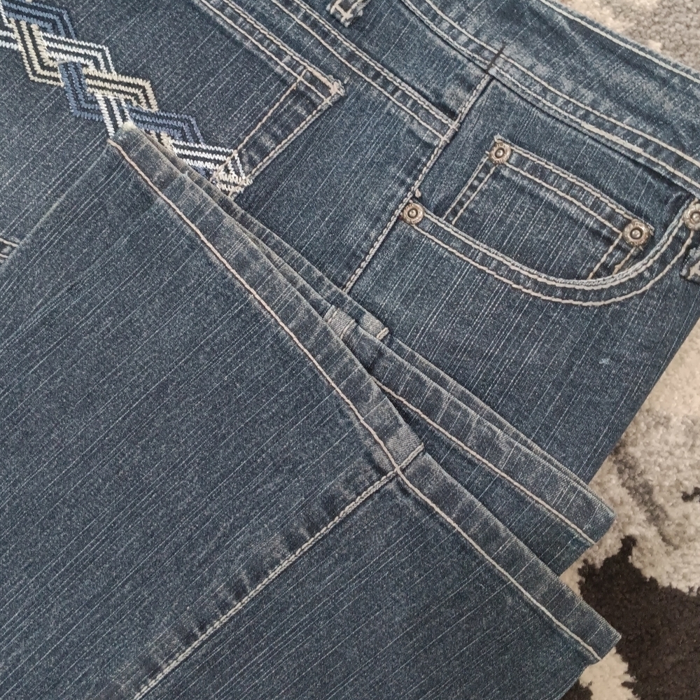 The Blues Denim JEANS Missy Size 11/12 Vintage Bootcut 32x32 - Picture 4 of 9